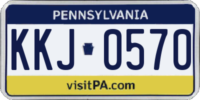 PA license plate KKJ0570