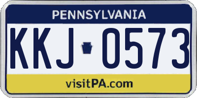 PA license plate KKJ0573