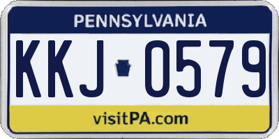 PA license plate KKJ0579