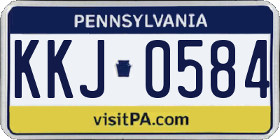 PA license plate KKJ0584