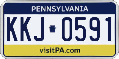 PA license plate KKJ0591
