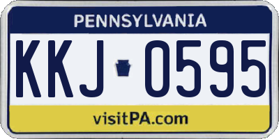 PA license plate KKJ0595