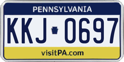 PA license plate KKJ0697