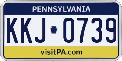 PA license plate KKJ0739