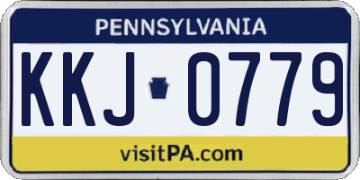 PA license plate KKJ0779