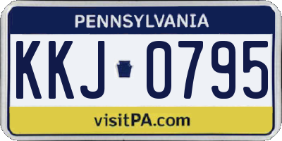 PA license plate KKJ0795