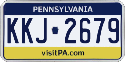 PA license plate KKJ2679