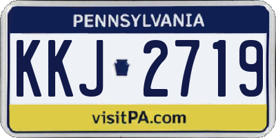 PA license plate KKJ2719