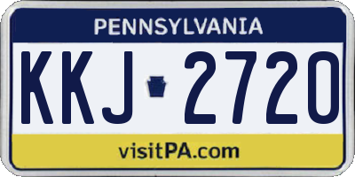 PA license plate KKJ2720