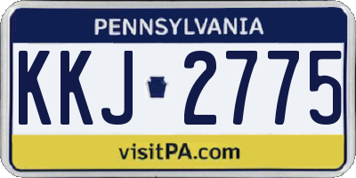 PA license plate KKJ2775