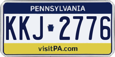 PA license plate KKJ2776