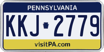 PA license plate KKJ2779