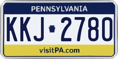 PA license plate KKJ2780