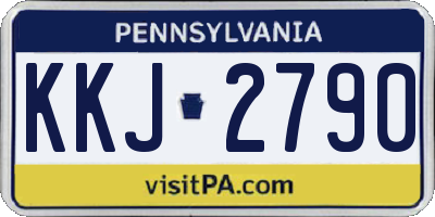PA license plate KKJ2790