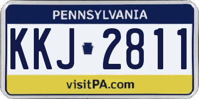 PA license plate KKJ2811