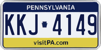 PA license plate KKJ4149