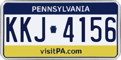 PA license plate KKJ4156