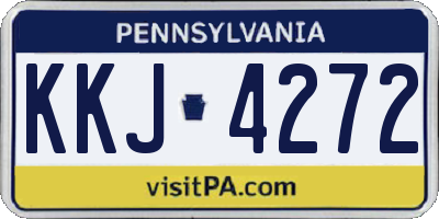 PA license plate KKJ4272