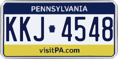 PA license plate KKJ4548