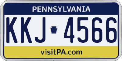 PA license plate KKJ4566