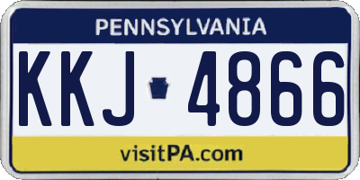 PA license plate KKJ4866