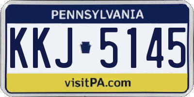 PA license plate KKJ5145