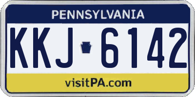 PA license plate KKJ6142