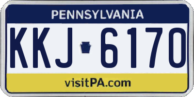 PA license plate KKJ6170