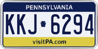PA license plate KKJ6294
