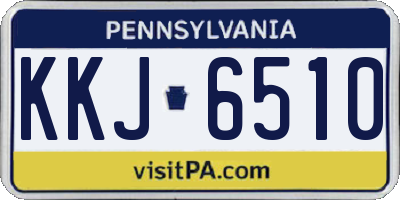 PA license plate KKJ6510
