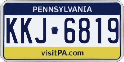 PA license plate KKJ6819