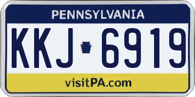 PA license plate KKJ6919