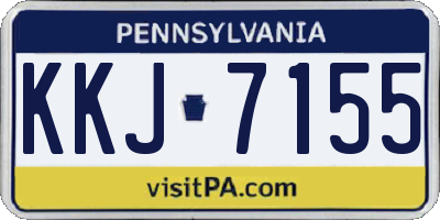 PA license plate KKJ7155