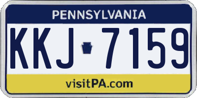 PA license plate KKJ7159