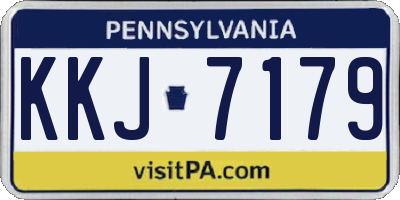 PA license plate KKJ7179