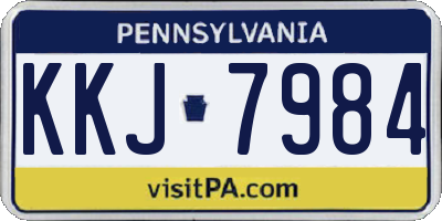 PA license plate KKJ7984