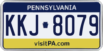 PA license plate KKJ8079