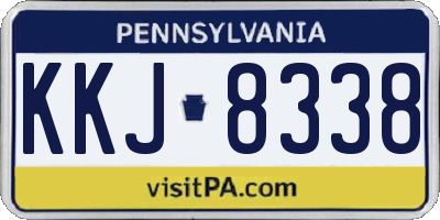 PA license plate KKJ8338