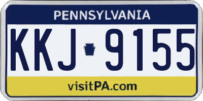 PA license plate KKJ9155