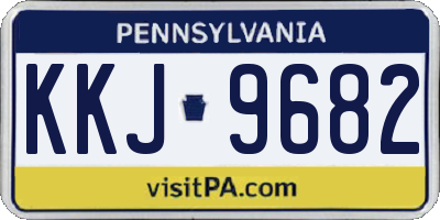 PA license plate KKJ9682