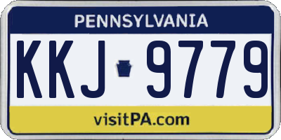 PA license plate KKJ9779