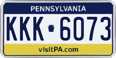 PA license plate KKK6073