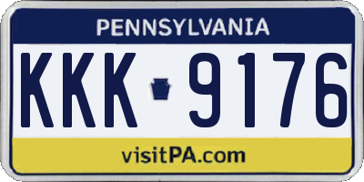 PA license plate KKK9176