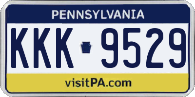 PA license plate KKK9529