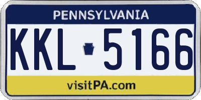 PA license plate KKL5166