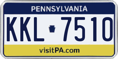 PA license plate KKL7510