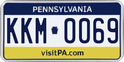 PA license plate KKM0069
