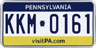 PA license plate KKM0161