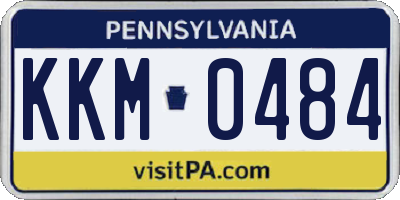 PA license plate KKM0484
