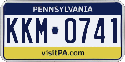 PA license plate KKM0741